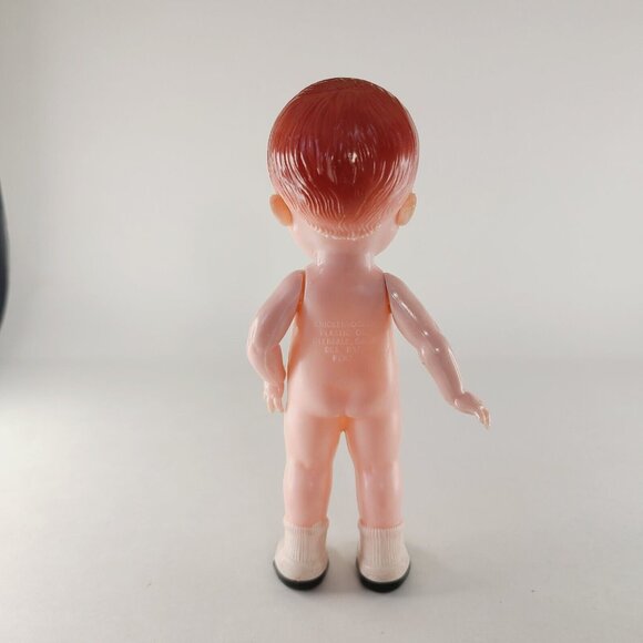 Vintage KNICKERBOCKER Boy BABY DOLL Plastic Jointed Arms 6" - Picture 4 of 5